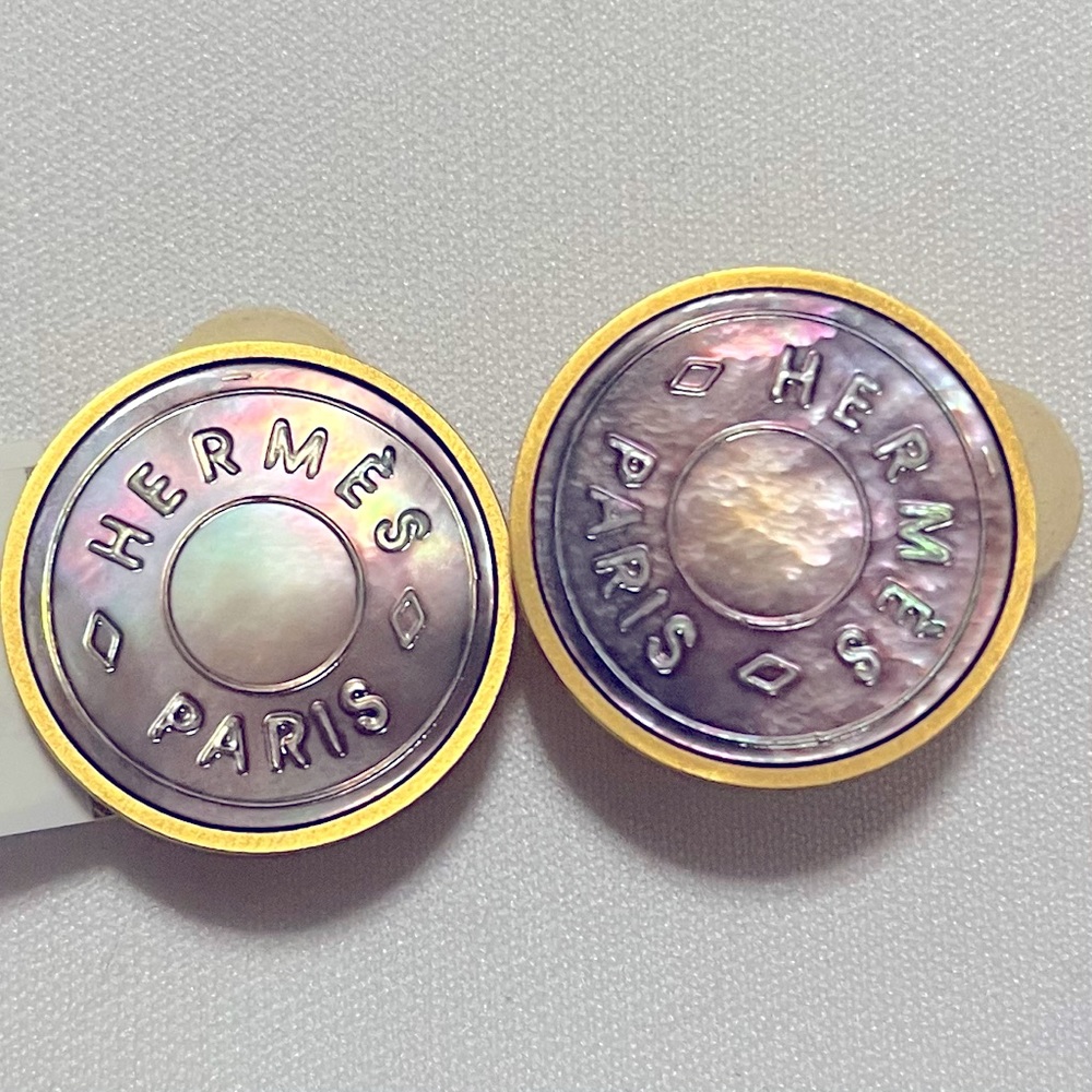 Vintage Hermes clip-on earrings